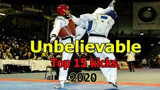 Unbelievable Taekwondo  Top 15 CRAZY KICKS ko highlights 2020