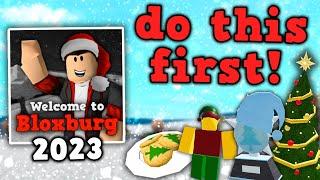 Do THIS Before The Bloxburg Christmas Update