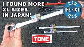 I Found More Sizes Tools from Japan - TONE RMAL - Ultra Long Ratcheting Wrenches XL Flex Head