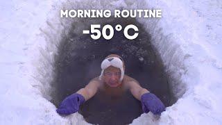 The Yakutian Morning Routine Ice Bath -50°C-58°F