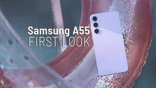 Samsung A55 FIRST LOOK & Hands-on & also Samsung A35 vs Samsung A55