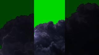 stormy clouds green screen footage #shortsfeed #shortvideo #greenscreen #greenscreenvideo #lightning