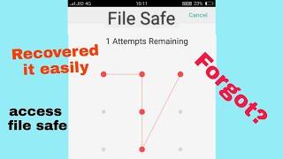 Forgot Pattern  password for File safe? its easy Know how to recover and access file video photo