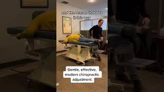 Dr. Brad explains gentle effective modern chiropractic adjustment.