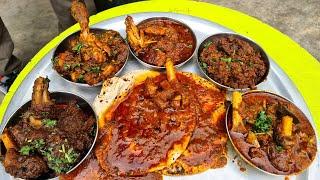 Hukum Singh Shekhawat Ki Jumbo Mutton Thali. Desi Mutton Curry Chicken Curry Bhuna Meat Etc