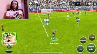 99 Roberto Carlos Powerful Driven Free-Kick is BROKEN  FC MOBILE
