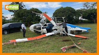 Chopper crashes shortly after dropping Raila in Gem Siaya County