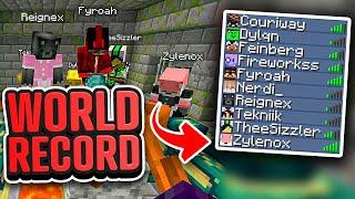 Minecraft Speedrun World Record with 10 Speedrunners