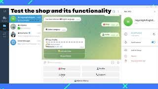 How to create shop bot in telegram in a minute