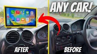 Install Apple CarPlay & Android Auto Wireless Display in ANY CAR - Carpuride 9 inch