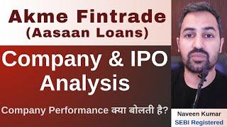 Akme Fintrade IPO  Aasaan Loans IPO  GMP  Review  Analysis