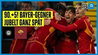 90.+5 Bayer-Gegner jubelt dank Cristante spät Udinese - AS Rom Nachholspiel  Serie A  DAZN