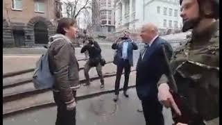 British Prime Minister Boris Johnson and Zelensky in the streets of Ukraine