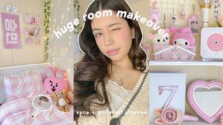 PINTEREST IT GIRL ROOM  coquette + danish pastel + kpop room makeover  cloudmiin