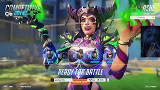 24K DMG 38 ELIMS MYTHIC SKIN - Calamity Empress Ashe GALE ASHE OVERWATCH 2 SEASON 11 GAMEPLAY