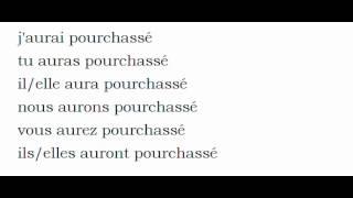 French conjugation #Verb = Pourchasser