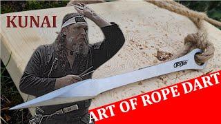 Art of Rope Dart -  Knife Throwing techniques with Kunai by Master Jakub  Episode 2