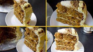 Cake Recipe  Carrot Cake Recipe with Cream Cheese Frosting in Urdu - Hindi