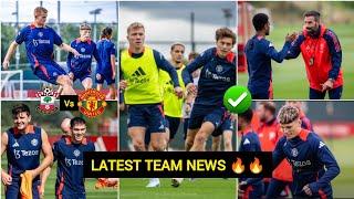 NoWYOROSHAWHØJLUND LINDELOFMAN UNITED LATEST TEAM NEWS Vs SOUTHAMPTON REVEALED  #manunitednews