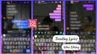 Trending Chatting Lyrics Video Editing Tutorial Inshot WhatsApp status Editing Tutorial in Tamil