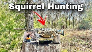 Hunting SQUIRRELS with a 20 GAUGE SHOTGUN Catch & Cook