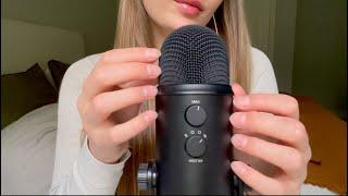 ASMR mic tapping top base buttons with word repetition & m0uth sounds  CV