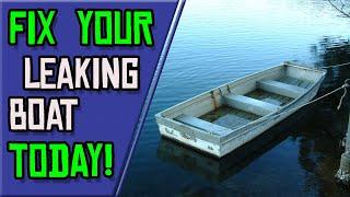 Find and Fix LEAKS in Your Aluminum Boat using this EASY METHOD