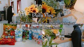 Daily Vlog IRTBersih bersih rumah minimalis.Menata ulang dapur kecilminimalis.Belanja bulan Oktober