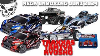MEGA RC UNBOXING von TRAXXAS TAMIYA und KYOSHO Vintage Buggy über 3S Rally Monster zur Fomula E