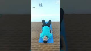 Setu-bandhansana for flexible and stronger back muscles.