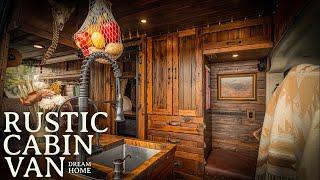 AMAZING Rustic Cabin Van Build  KAROL & AUSTIN 4k Van Tour