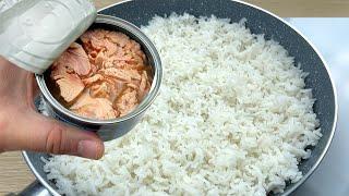 Do you have rice and canned tuna at home?2 recipes easy quick and very tasty # 167