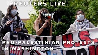 LIVE Pro-Palestinian protests at George Washington University