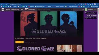 Tutorial para descargar novelas visuales como Colored Gaze John Doe Dont look.