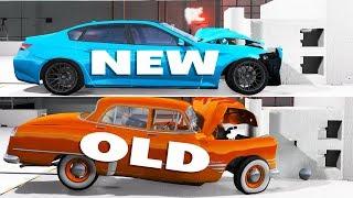 NEW CARS VS OLD CARS CRASH TESTING - BeamNG Drive Crash Testing