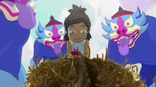 Baby Korra In The Spirt World Returns Baby Spirt To Its Nest  _ Avatar The Legend of Korra