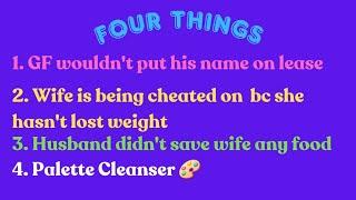 4 Things BF in Find Out Season Cheating Husband Inconsiderate Husband Palette Cleanser