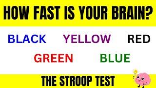  **Color Confusion IQ Decode the Stroop Test**  I How Fast Is Your Brain