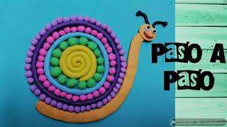 CARACOL EN PLASTILINA