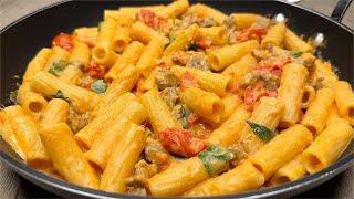 My grandmothers secret recipe My family loves this pasta Easy and delicious dinner in few minutes