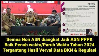 Semua Non ASN Honorer diangkat jadi ASN PPPK Tahun 2024 tergantung hasil verval BKN