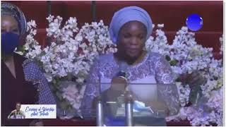 Pastor Dare Adeboyes wife Temi gives farewell speech to her husband