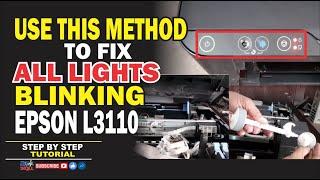 HOW TO FIX ALL LIGHTS BLINKING  EPSON L3110  STEP BY STEP TUTORIAL  JM KAHAL SKILL