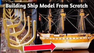 Building Ship Model from Scratch SMS Novara  165