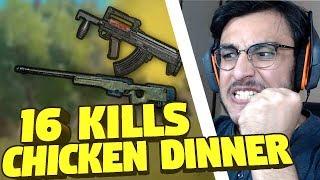 16 KILLS AWM GROZA CHICKEN DINNER  PUBG MOBILE HIGHLIGHTS  RAWKNEE