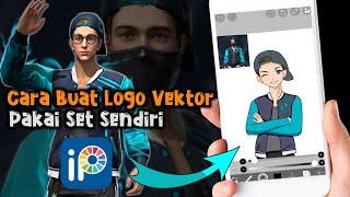 Cara Buat Logo Vektor ff set sendiri di ibis paint x