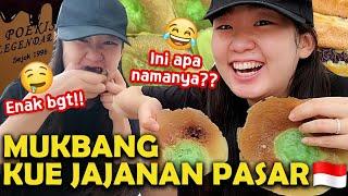 KAGET BANGET ORANG KOREA MUKBANG DI PASAR 인도네시아 시장 길거리 음식 먹방