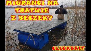 Pomoc migrantom przepłynąć Bug. Migranci na tratwie z beczek? Granica Polsko Białoruska CLICKBAIT