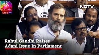 Rahul Gandhi vs Minister In Parliament Over Remarks On PM Gautam Adani