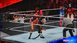 REQUEST HOT ELASTIGIRL VS VIOLET PARR VS BIANCA BELAIR  TRIPLE THREAT elimination match